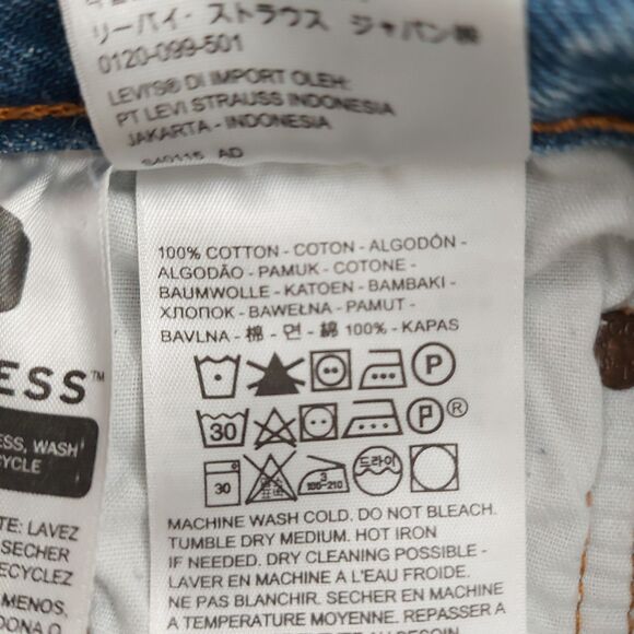 Levis 501s Skinny Jeans Womens 27 Blue Vintage 80s Big E High Rise Button Fly - Picture 9 of 14